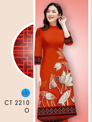 Vải Áo Dài Hoa In 3D AD CT2210 20